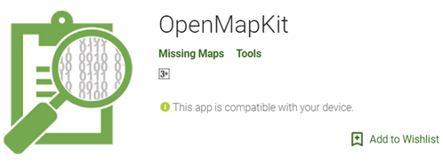 OpenMapKit Application in Play Store