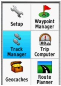 Main Menu Display, Track Manager