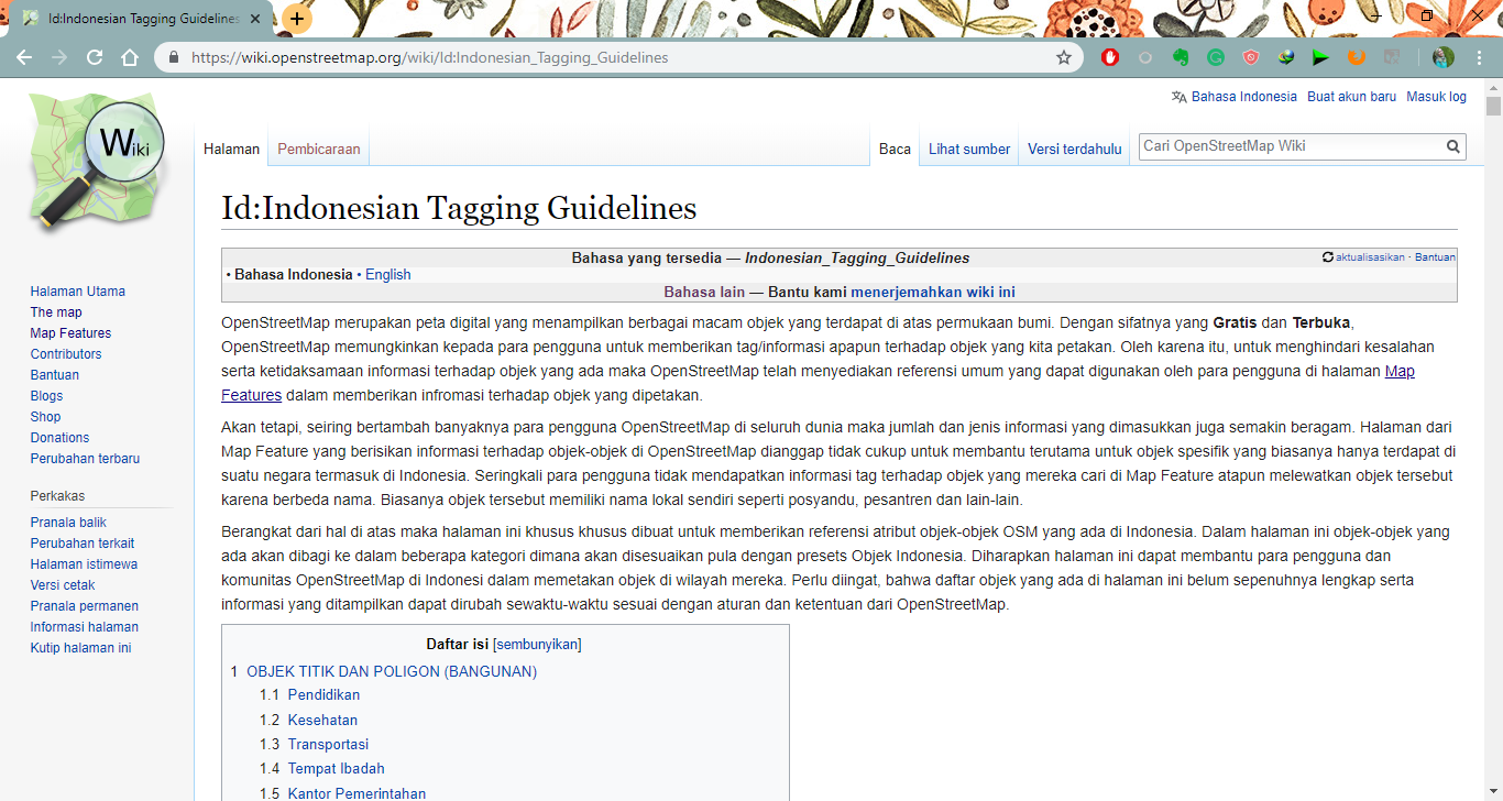 Indonesia Wiki OSM Tagging Guideline
