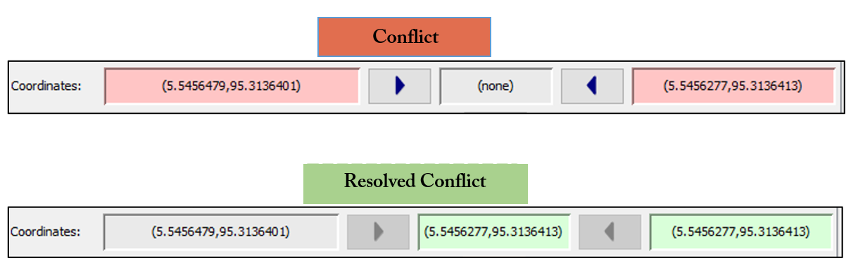 Difference color between original conflict and resolved conflict