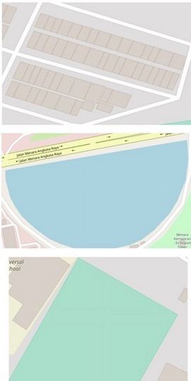 Example of area (polygon) in OpenStreetMap