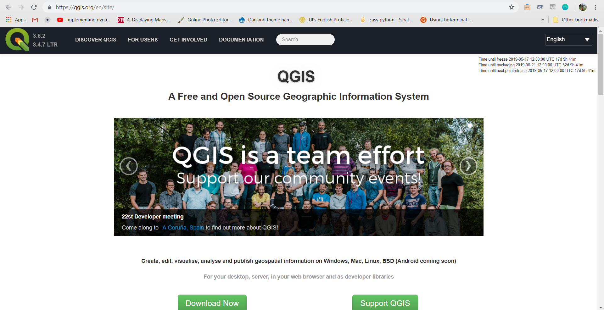 QGIS interface