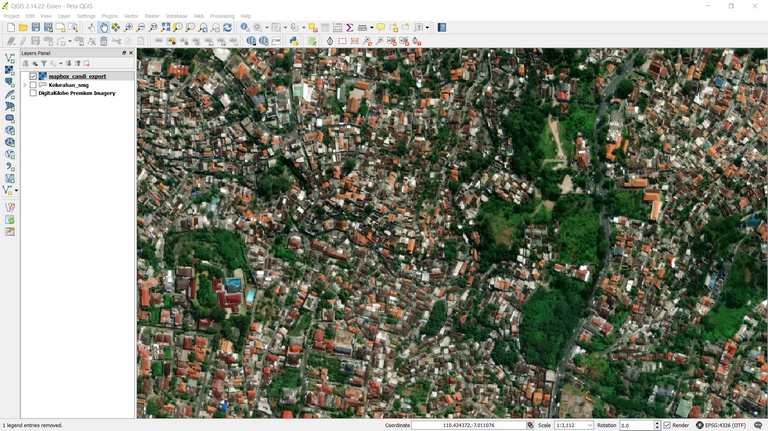 The display of MBTiles in QGIS
