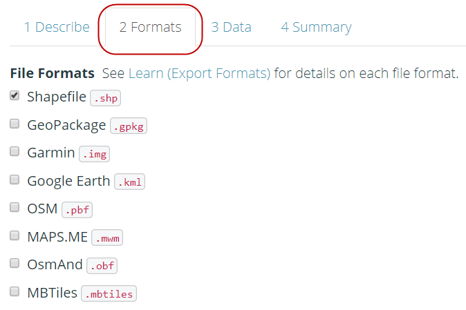 format data spasial